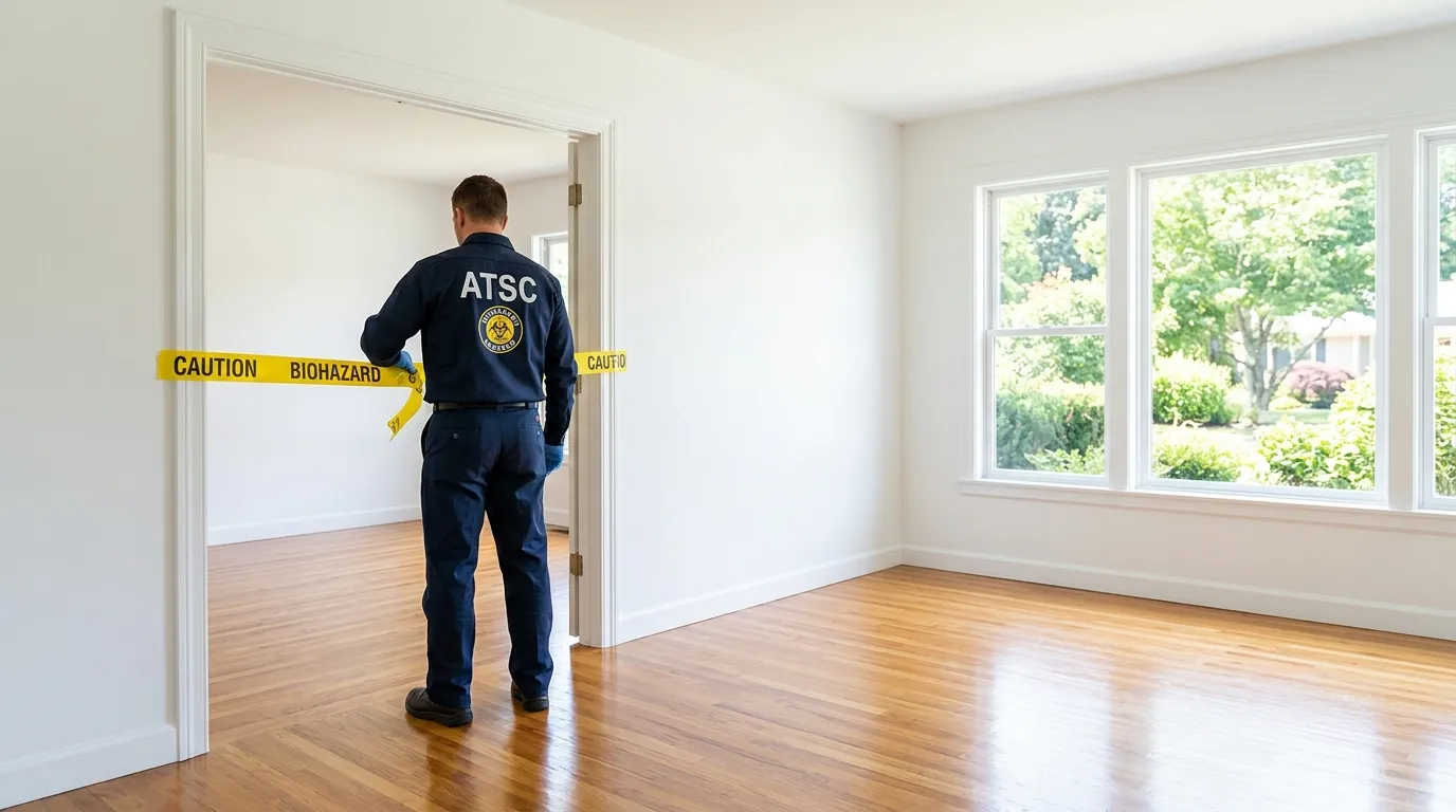 Certified biohazard cleanup crew performing Decomposition Cleanup in Homer Glen